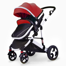 Baby Stroller 2019 China Baby Stroller Factory Hot Mom Stroller 2019 /Baby de cuero de aleación de aluminio 3-en-1 Babystroller /